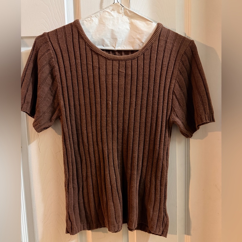 Northwest Blue Brown Knit Top
